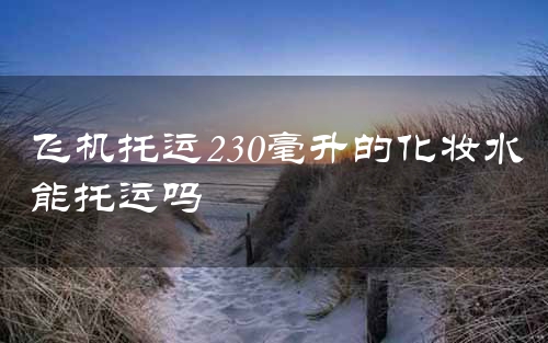 飞机托运230毫升的化妆水能托运吗