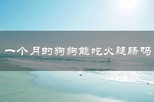 一个月的狗狗能吃火腿肠吗