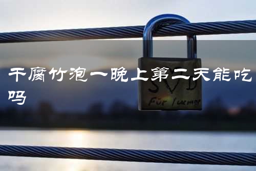 干腐竹泡一晚上第二天能吃吗