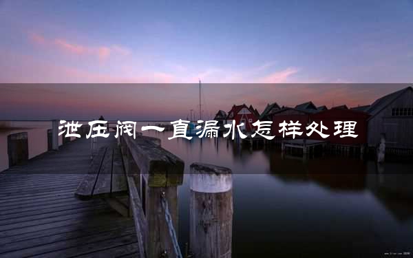 泄压阀一直漏水怎样处理