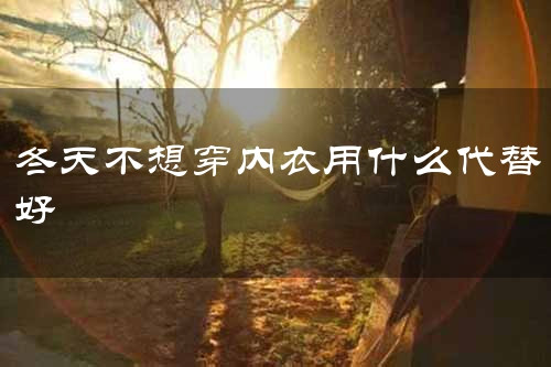 冬天不想穿内衣用什么代替好