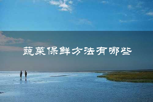 蔬菜保鲜方法有哪些