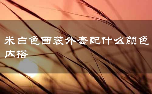 米白色西装外套配什么颜色内搭
