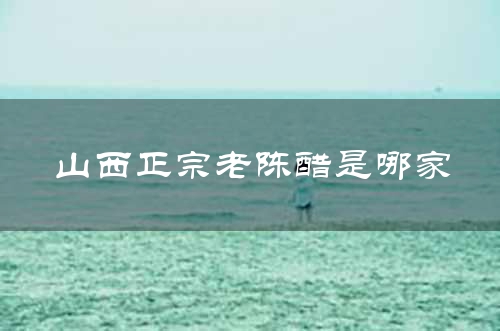 山西正宗老陈醋是哪家