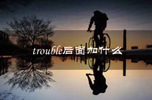 trouble后面加什么