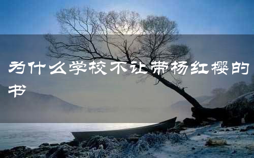为什么学校不让带杨红樱的书