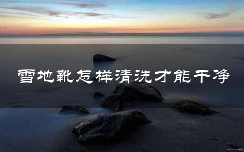 雪地靴怎样清洗才能干净