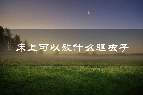 床上可以放什么驱虫子