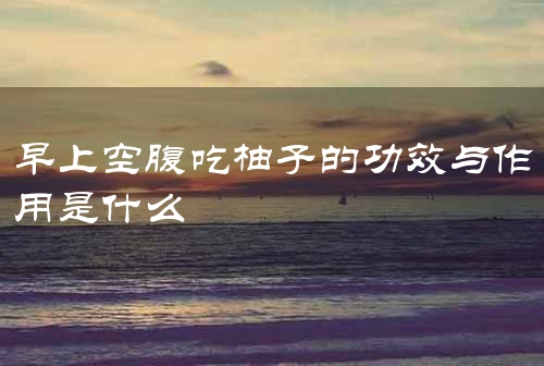 早上空腹吃柚子的功效与作用是什么