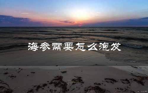 海参需要怎么泡发