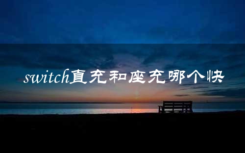 switch直充和座充哪个快