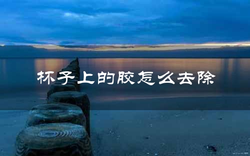 杯子上的胶怎么去除